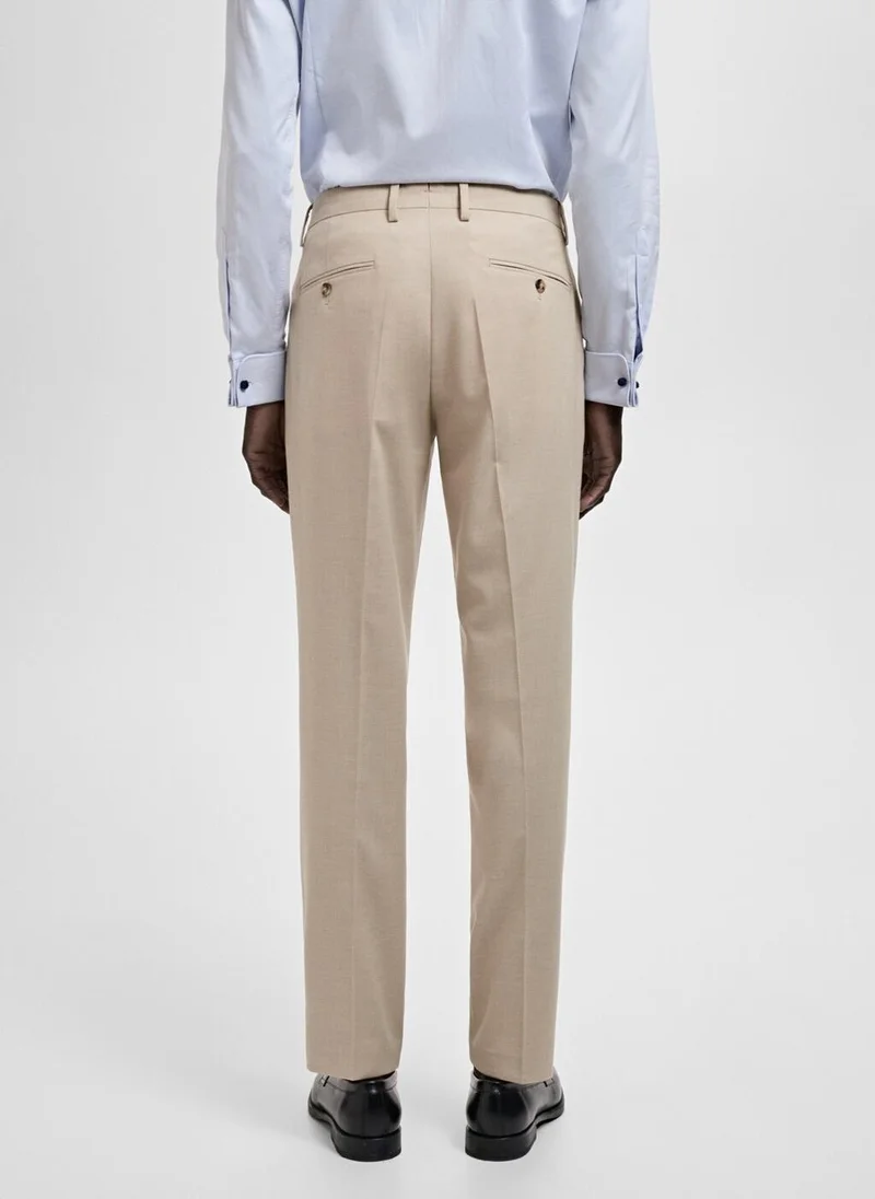 Mango Man milan slim-fit suit pants